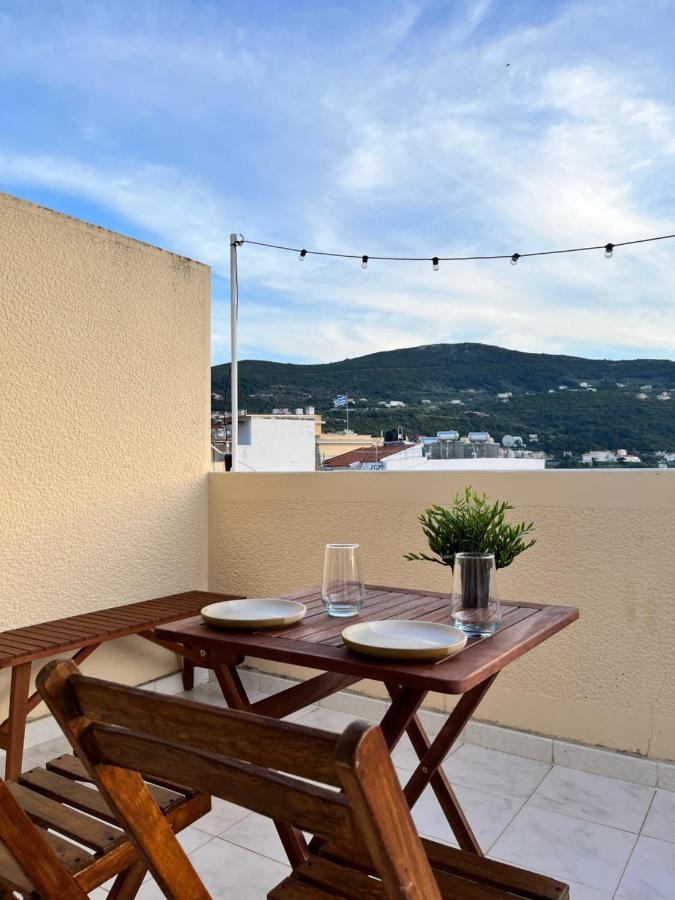 Plateia Sea View Loft Leilighet Sámos Eksteriør bilde